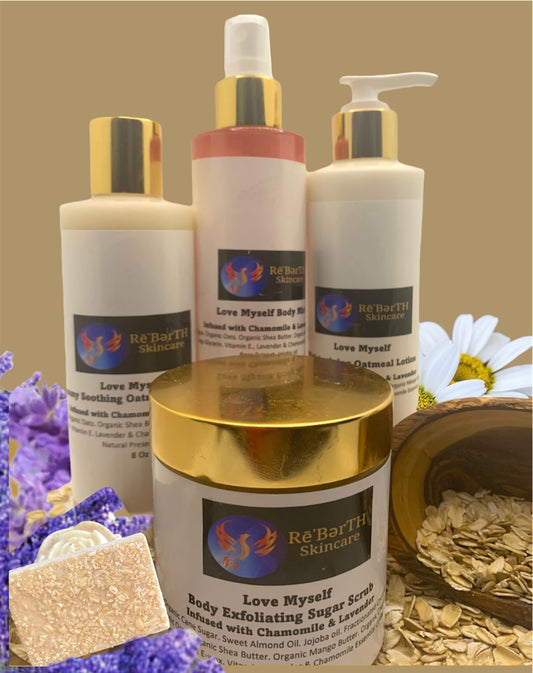 Love Myself Oatmeal Bundle Set Infused with chamomile and Lavender