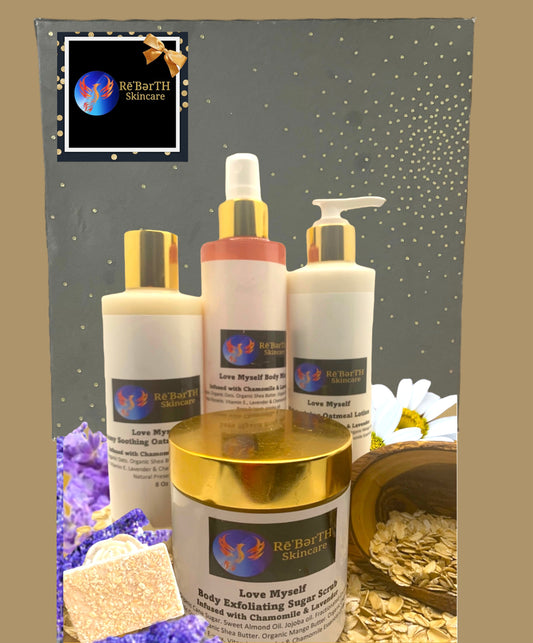 Love Myself Oatmeal Bundle Set Infused with chamomile and Lavender